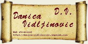 Danica Vidljinović vizit kartica